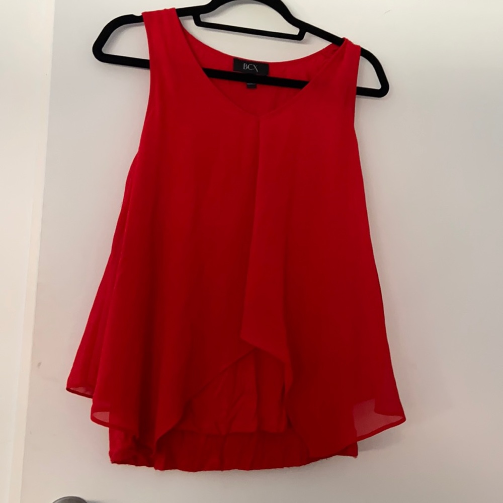 Red work blouse